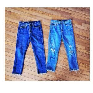 Lot Of 2 Womens Gap High Rise Vintage Slim Jeans Blue 6S